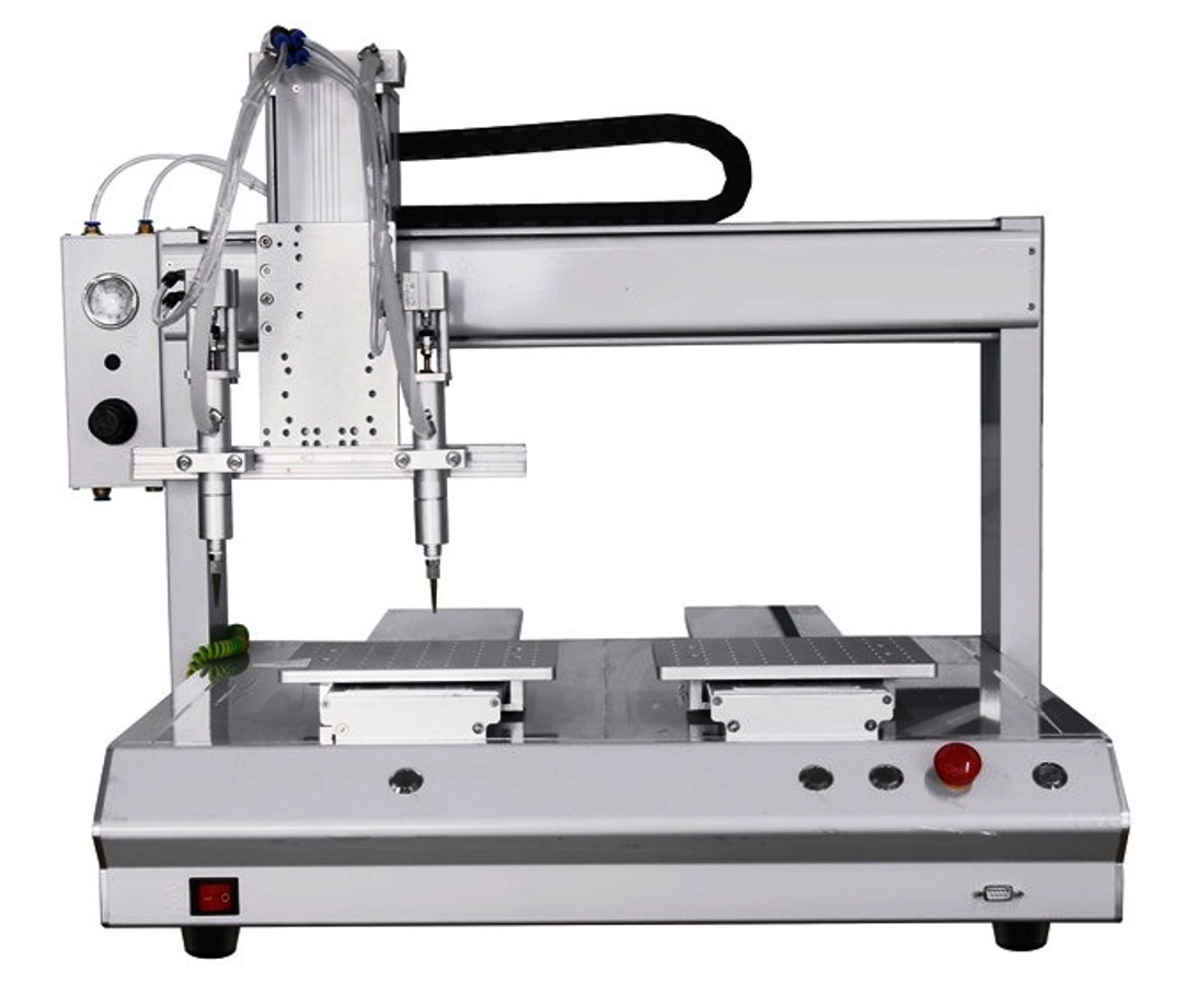 Máy bơm keo robot 2 vòi keo 2 jig gá HT-AG-0202-2030 HTVTOOLS