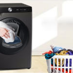 Điều chỉnh lại vị trí đặt máy giặt sao cho cân bằng