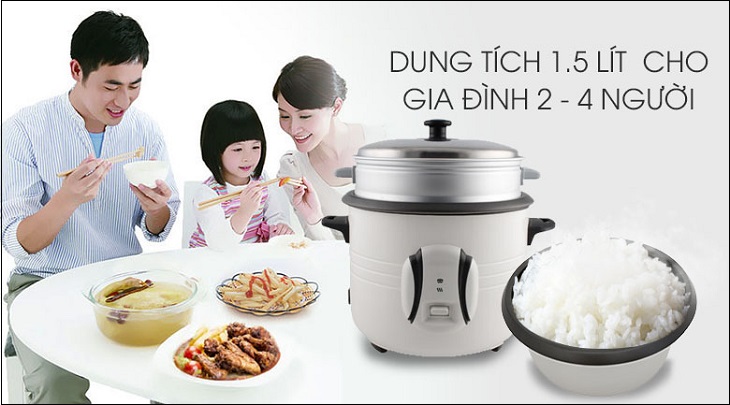 Dung tích nồi không phù hợp với lượng gạo nấu