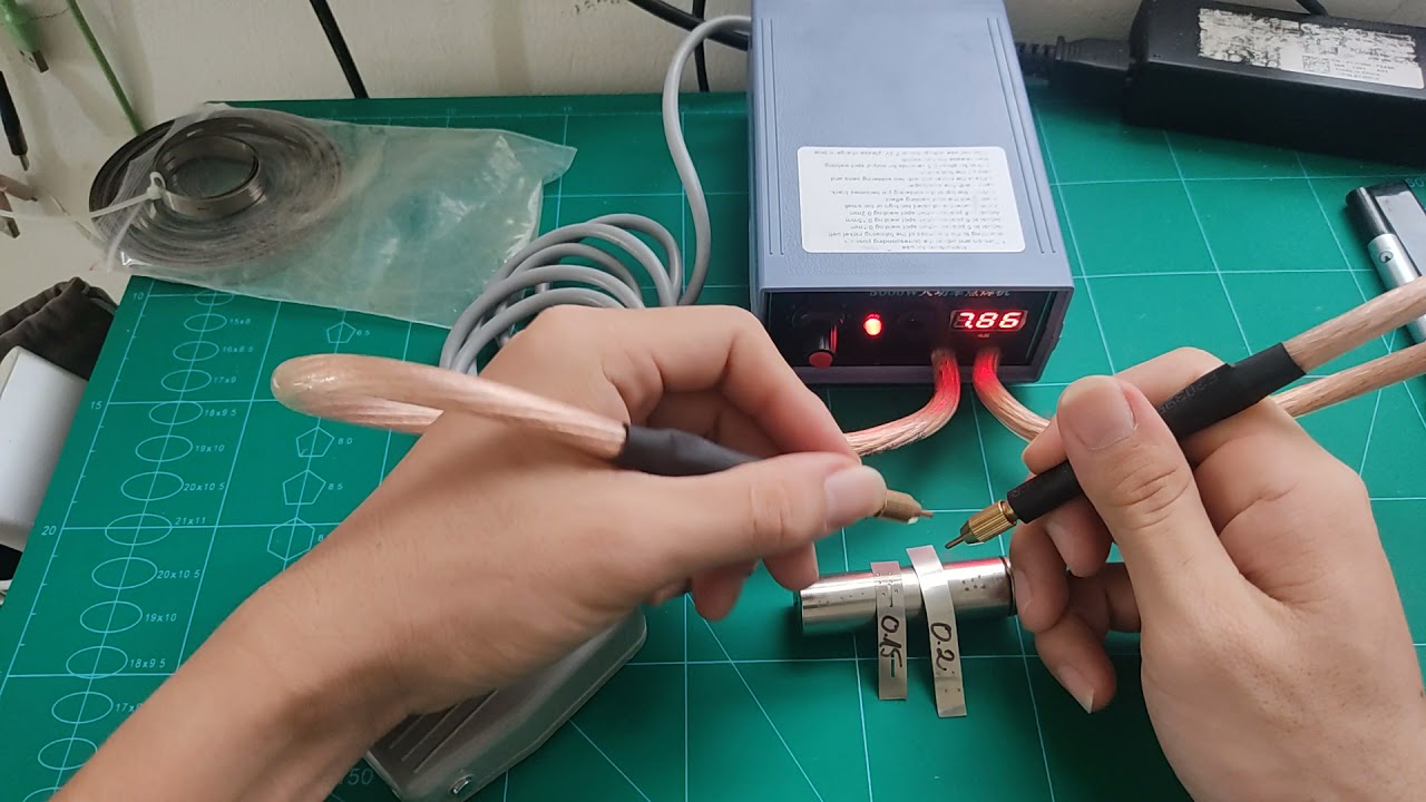 máy hàn cell pin 5000w. - YouTube