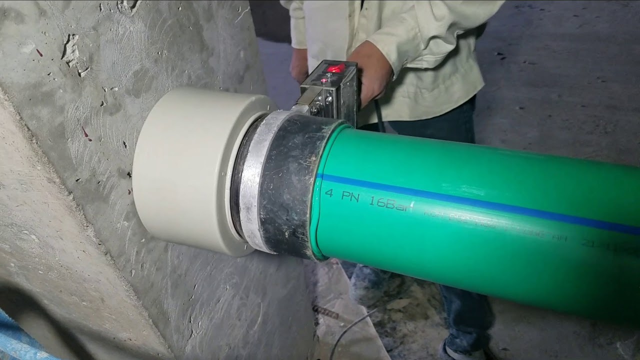 Cách hàn ống nhiệt bị thủng sử dụng máy hàn ống nhựa